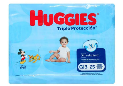 Pañales Huggies Triple Proteccion Etapa G 25 Unds