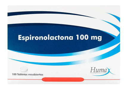 Espironolactona 100 Mg 100 Tabletas Hp