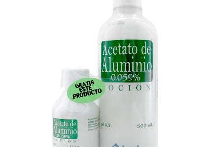 Acetato De Aluminio 500 Ml Gratis 120 Ml