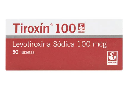 Tiroxin 100 Mcg 50 Tabletas