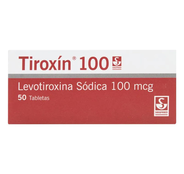 Tiroxin 100 Mcg 50 Tabletas