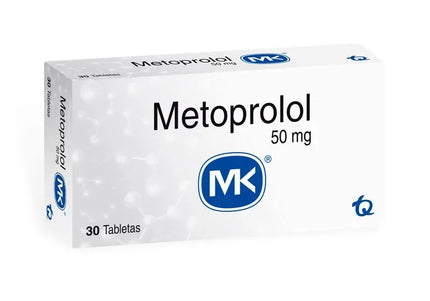 Metoprolol 50 Mg 30 Tabletas Mk