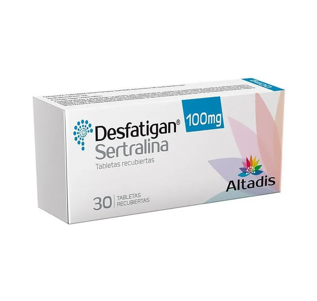 Desfatigan Sertralina 100 Mg 30 Tabletas