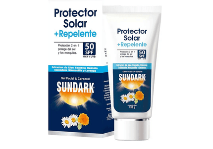 Protector Solar Sundark+Repelente Spf50 120Gr