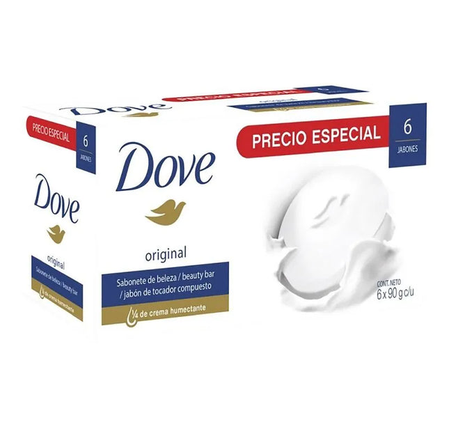 6 Jabones Dove Blanco 90 Gr Pague Menos Lleva Mas