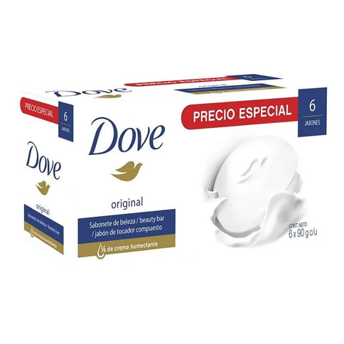 6 Jabones Dove Blanco 90 Gr Pague Menos Lleva Mas