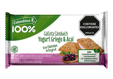 Galletas Sandwich Yogurt Griego 6 Und
