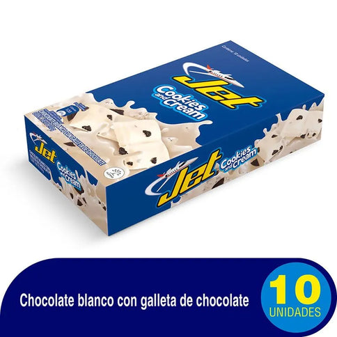 Chocolatina Jet Cookies And Cream 21 Gr 10 Und