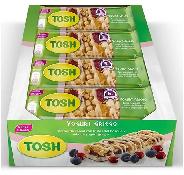 Barra Tosh Yogurt Frutos Rojos 38 Gr 12Und