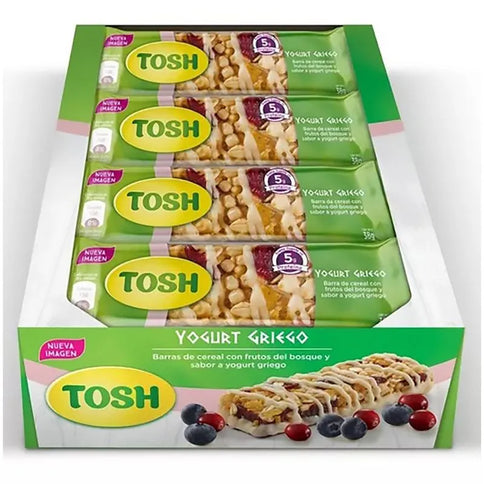 Barra Tosh Yogurt Frutos Rojos 38 Gr 12Und