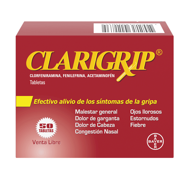 CLARIGRIP 50 TABLETAS