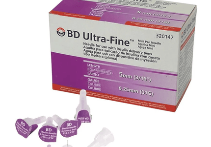 Aguja Para Pen B-D 31 G X 5 Mm X 100 Unidades