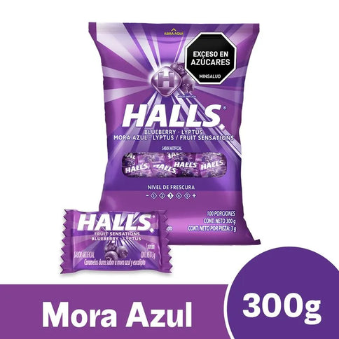 Halls Morazul  Pepa 100 Unidades