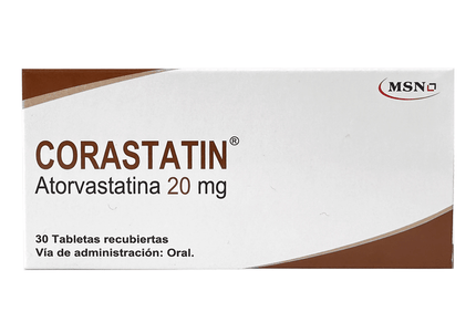 Corastatin 20 Mg 30 Tabletas