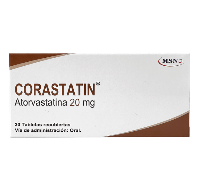 Corastatin 20 Mg 30 Tabletas