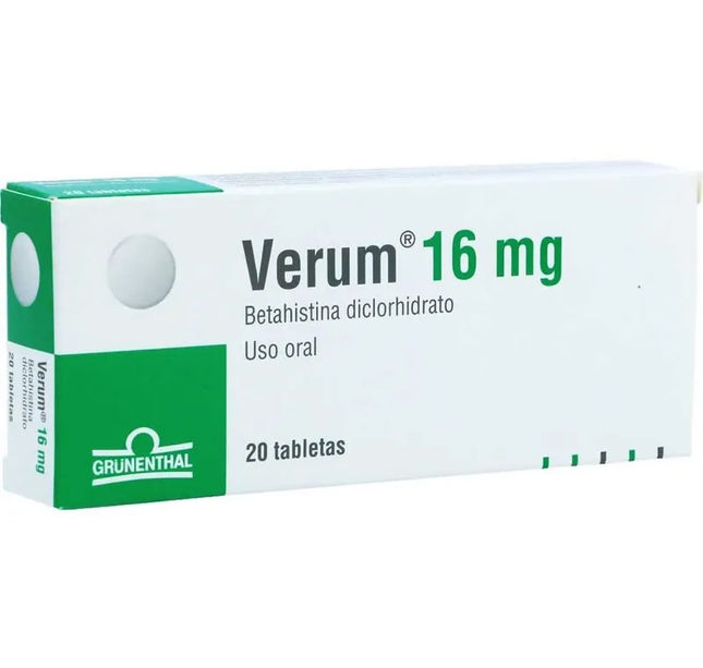 Verum 16 Mg 20 Tabletas