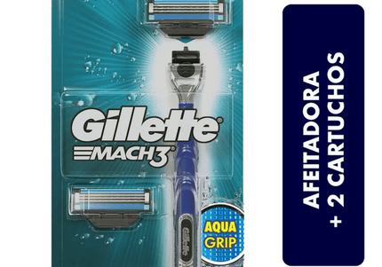 Maquina Afeitar Gillette Mach 3 Aqua Grip