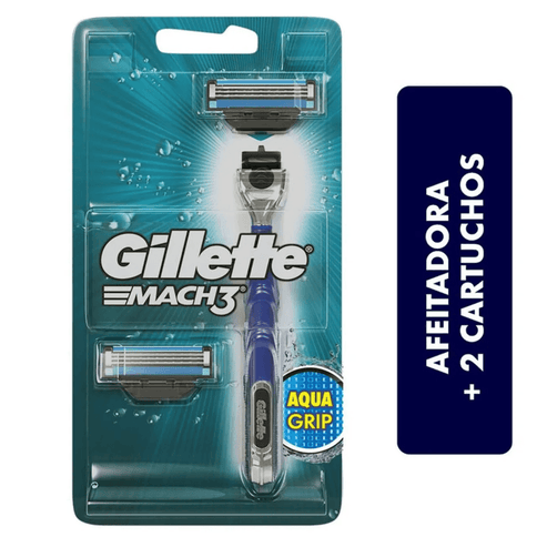Maquina Afeitar Gillette Mach 3 Aqua Grip