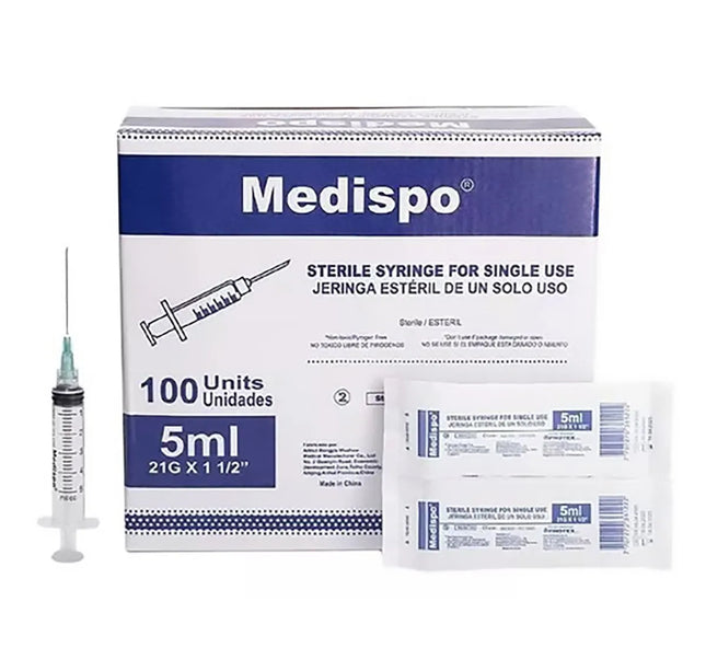 Jeringa 5 Ml 21Gx1 1/2 100 Unidades Amalgadent