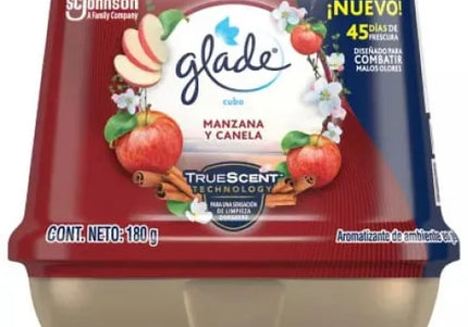 Ambientador Glade Cubo Gel Manzana Canela 180 G