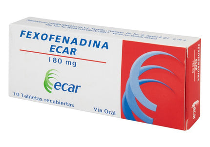 Fexofenadina 180 Mg 10 Tbs Ecar