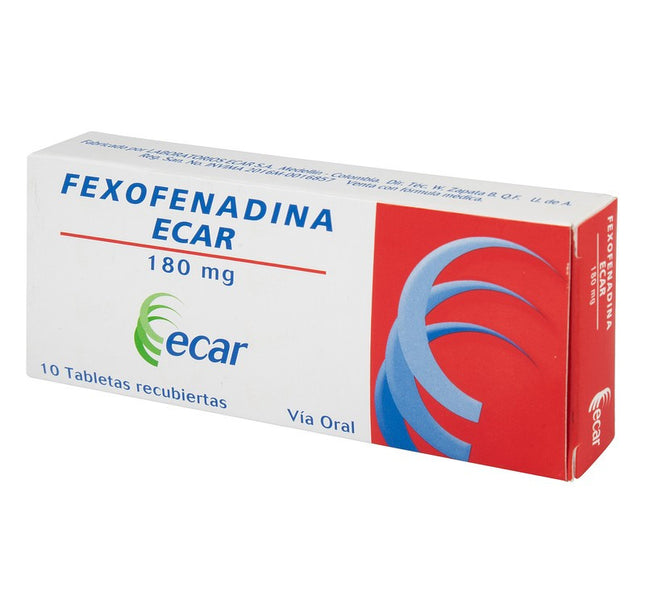 Fexofenadina 180 Mg 10 Tbs Ecar