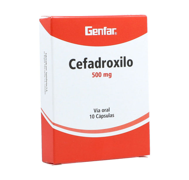 Cefadroxilo 500 Mg 10 Capsulas Gf