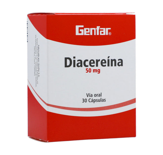 Diacereina 50 Mg 30 Capsulas Gf