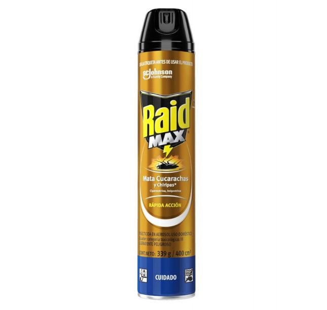 Raid Max Mata Cucarachas Y Chiripas 400 Ml
