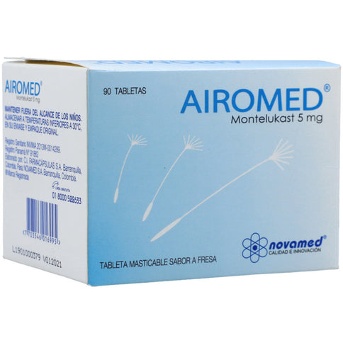 Airomed Masticable 5Mg 90 Tbs