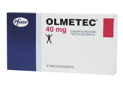 Olmetec 40 Mg 30 Tabletas