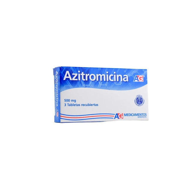 Azitromicina 500 Mg 3 Tabletas Ag
