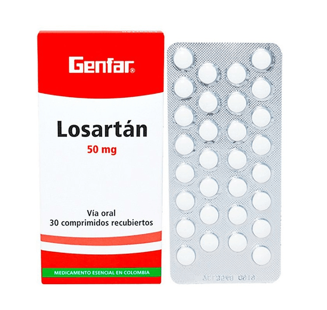Losartan 50 Mg 30 Tabletas Gf