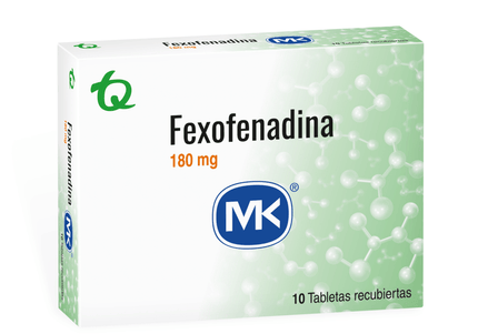 Fexofenadina 180 Mg 10 Tabletas Mk