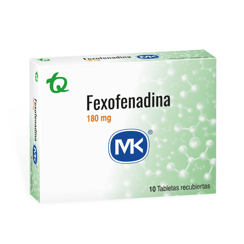 Fexofenadina 180 Mg 10 Tabletas Mk