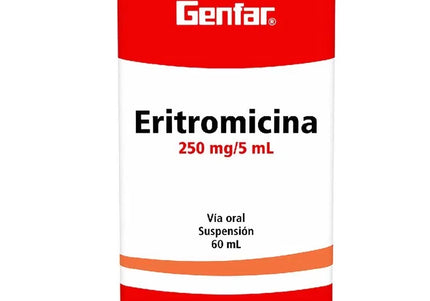 Eritromicina 250 Mg Suspensi 60 Ml Gf