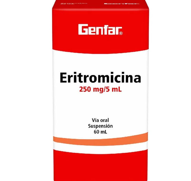 Eritromicina 250 Mg Suspensi 60 Ml Gf