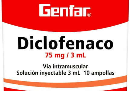 Diclofenaco 75 Mg 10 Ampollas Gf