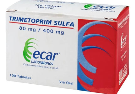 Trimetoprim Sulfa 80-400 100 Tabletas Ecar