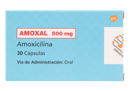 Amoxal 500 Mg 30 Capsulas