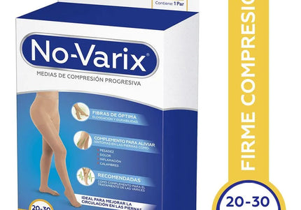 Media Unisex Novarix 20-30Mmhn Beige Talla L