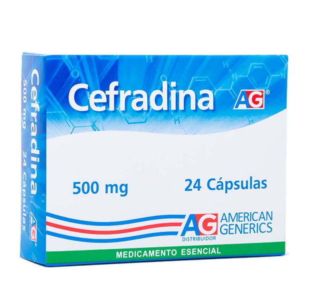 Cefradina 500 Mg 24 Capsulas Ag
