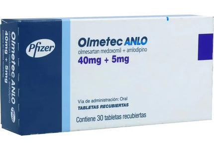 Olmetec Anlo 40/5 Mg 30 Tabletas
