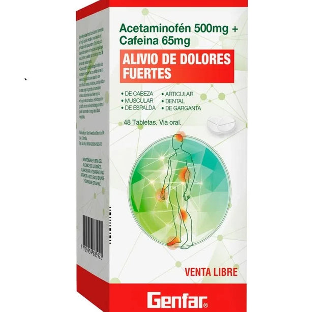 Acetaminofen 500Mg+Cafeina 65Mg 48Tbs Gf