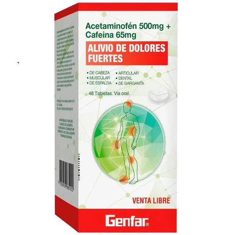 Acetaminofen 500Mg+Cafeina 65Mg 48Tbs Gf