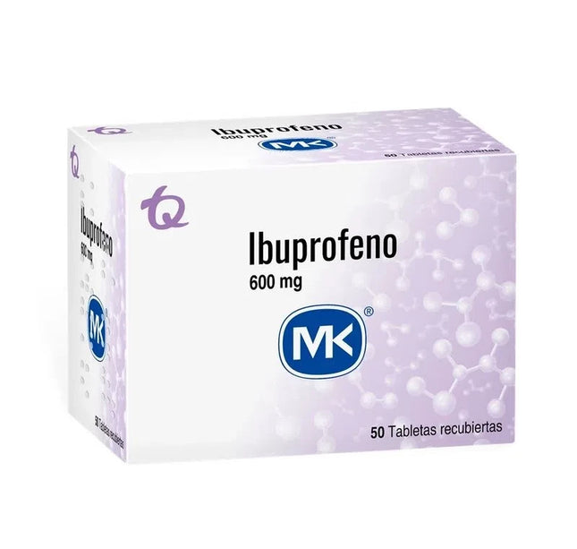 Ibuprofeno 600 Mg 50 Tabletas Mk
