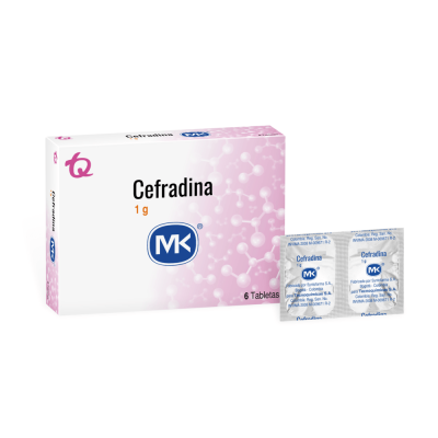 Cefradina 1 Gr 6 Tabletas Mk