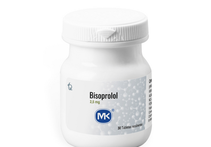 Bisoprolol 2.5 Mg 30 Tabletas MK