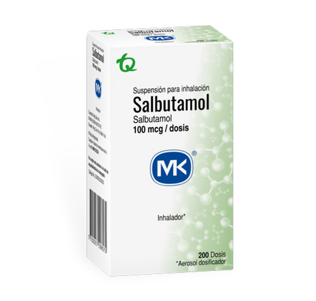 Salbutamol Inhalador 200 Dosis Mk