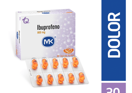 IBUPROFENO 800 MG 30 CAPSULAS BLANDAS MK